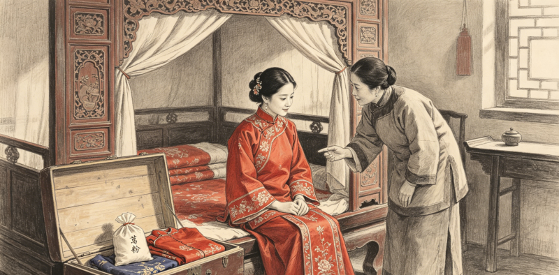 清朝婚禮新娘房素描.png
